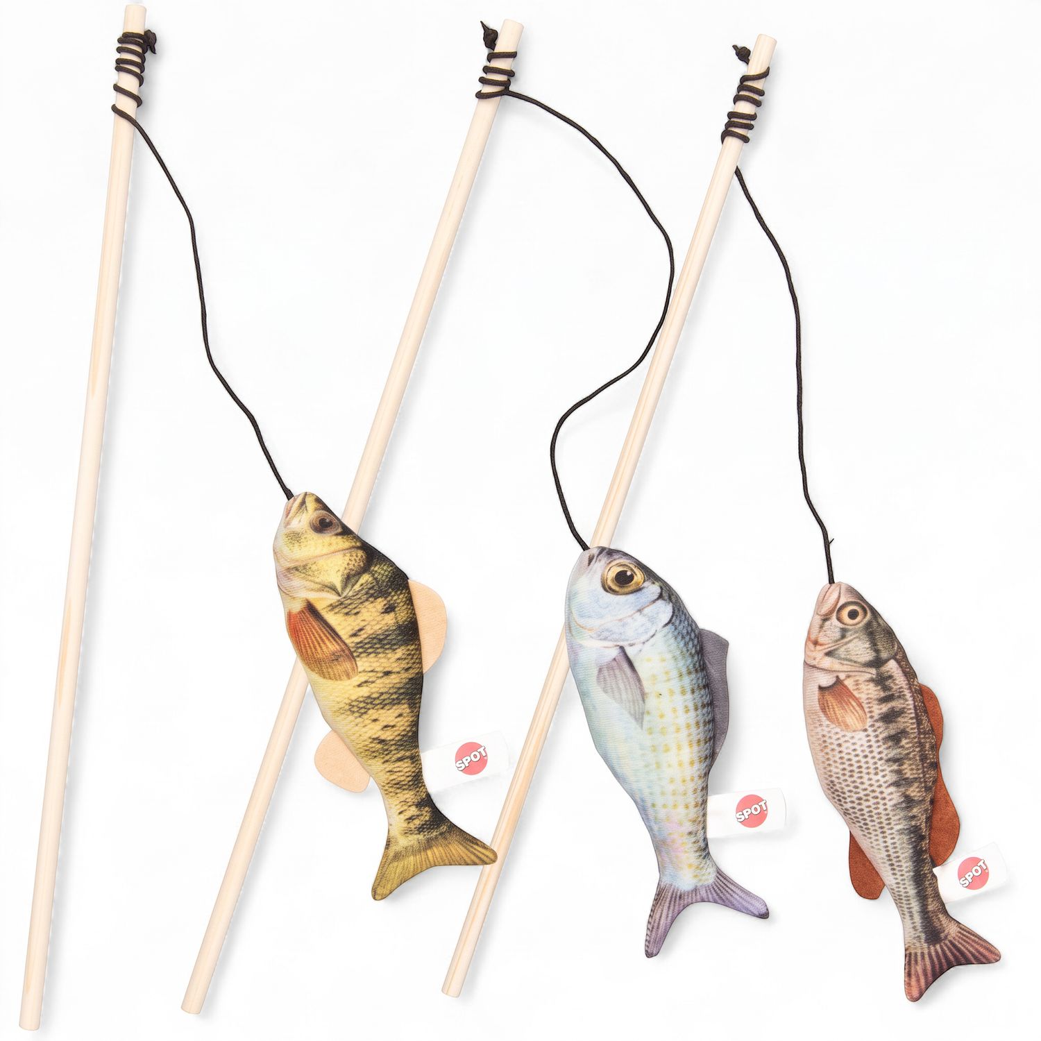 SPOT – Agace-chat avec poisson réaliste – 12 po