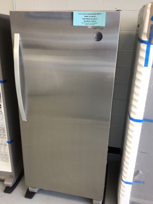 WSR57R18DMC06 WHIRLPOOL ALL FRIDGE 18 cu.ft. SIDEKICKS FREEZERLESS,UPFRONT ELECTRONIC CONTROLS,HUMIDITY CONTROL CRISPERS,GLASS SHELVES, GALLON BINS,PIZZA POCKET, TEMP ALARM STAINLESS STEEL H.66.75" W.