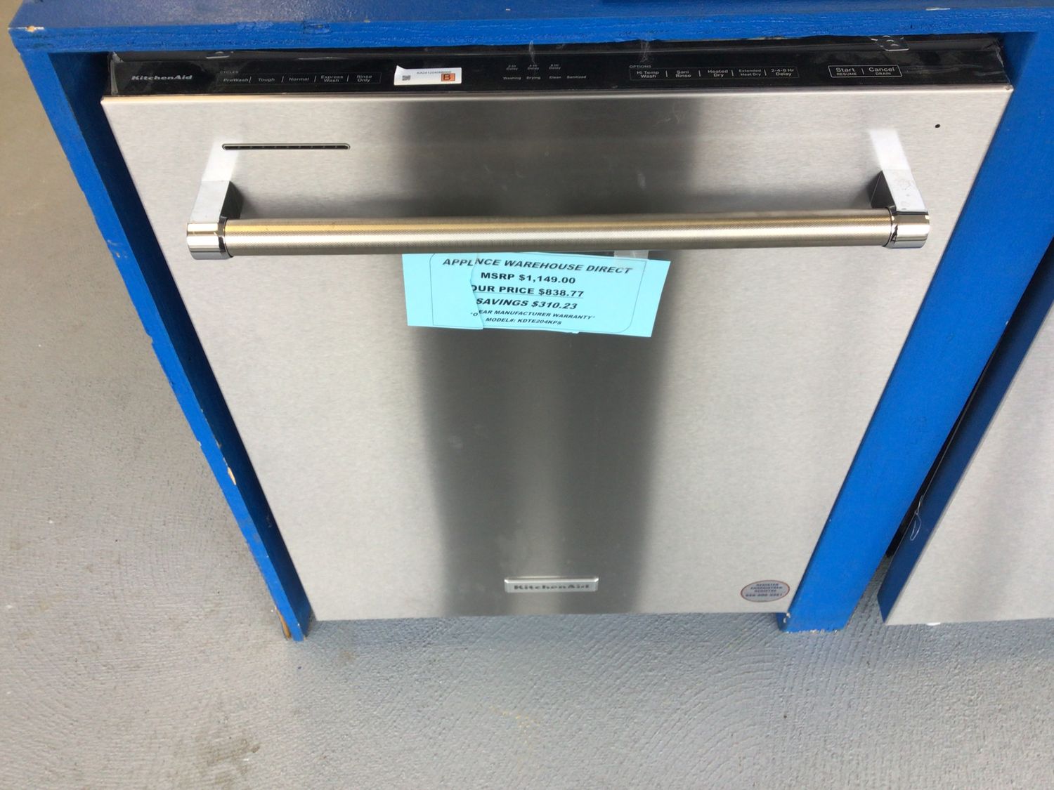 KDTE204KPS DISHWASHER