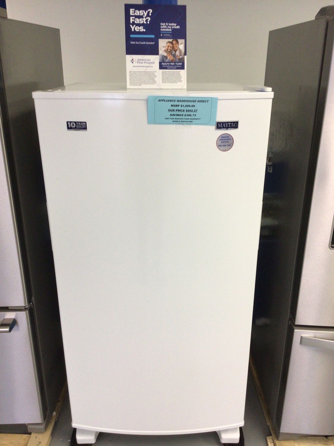 MZF34X16DW UPRIGHT FREEZER