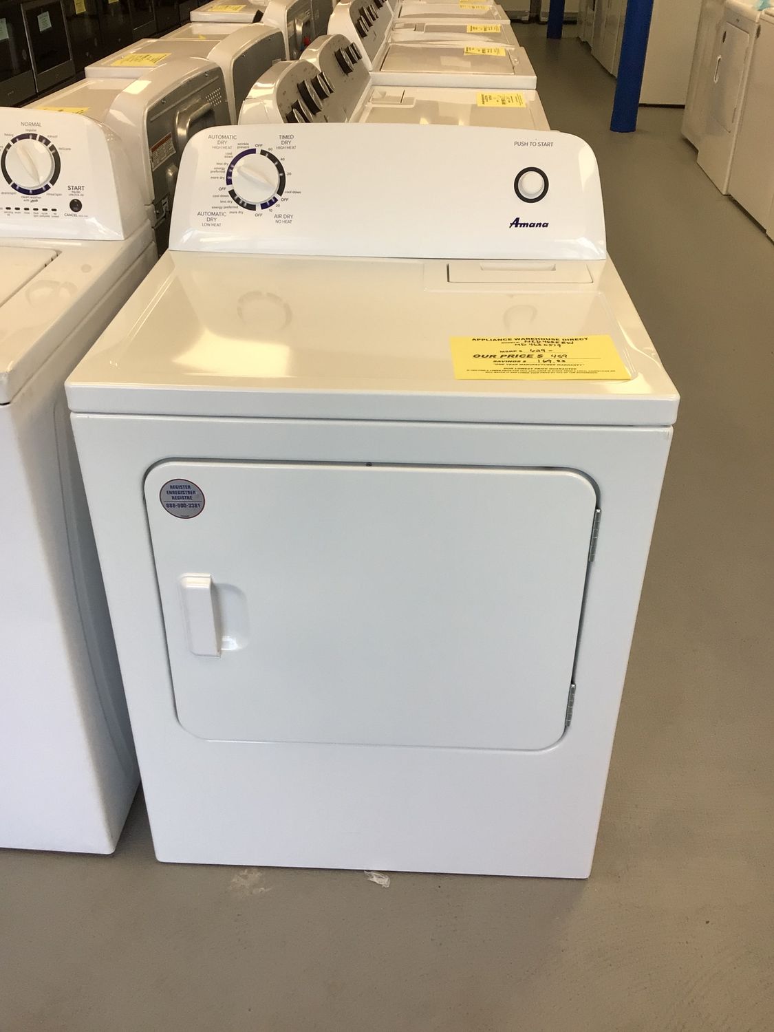 AMANA DRYER NED4655EW ELECTRIC