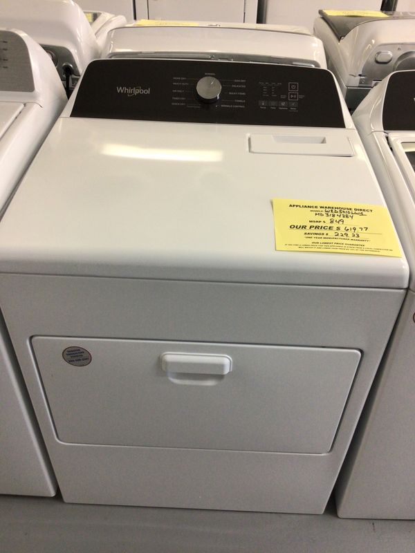 WHIRLPOOL DRYER WED5010LW-0 ELECTRIC