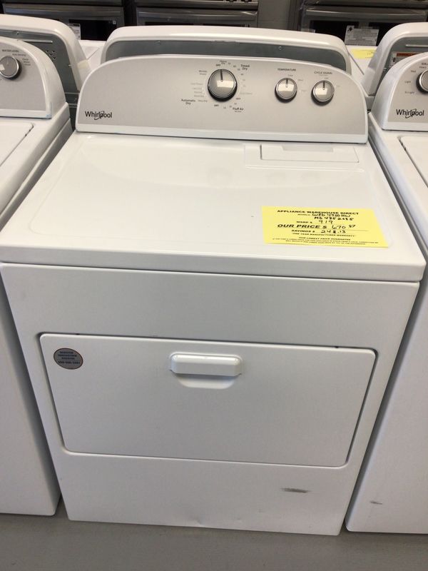 WHIRLPOOL DRYER WED4950HW-3 ELECTRIC