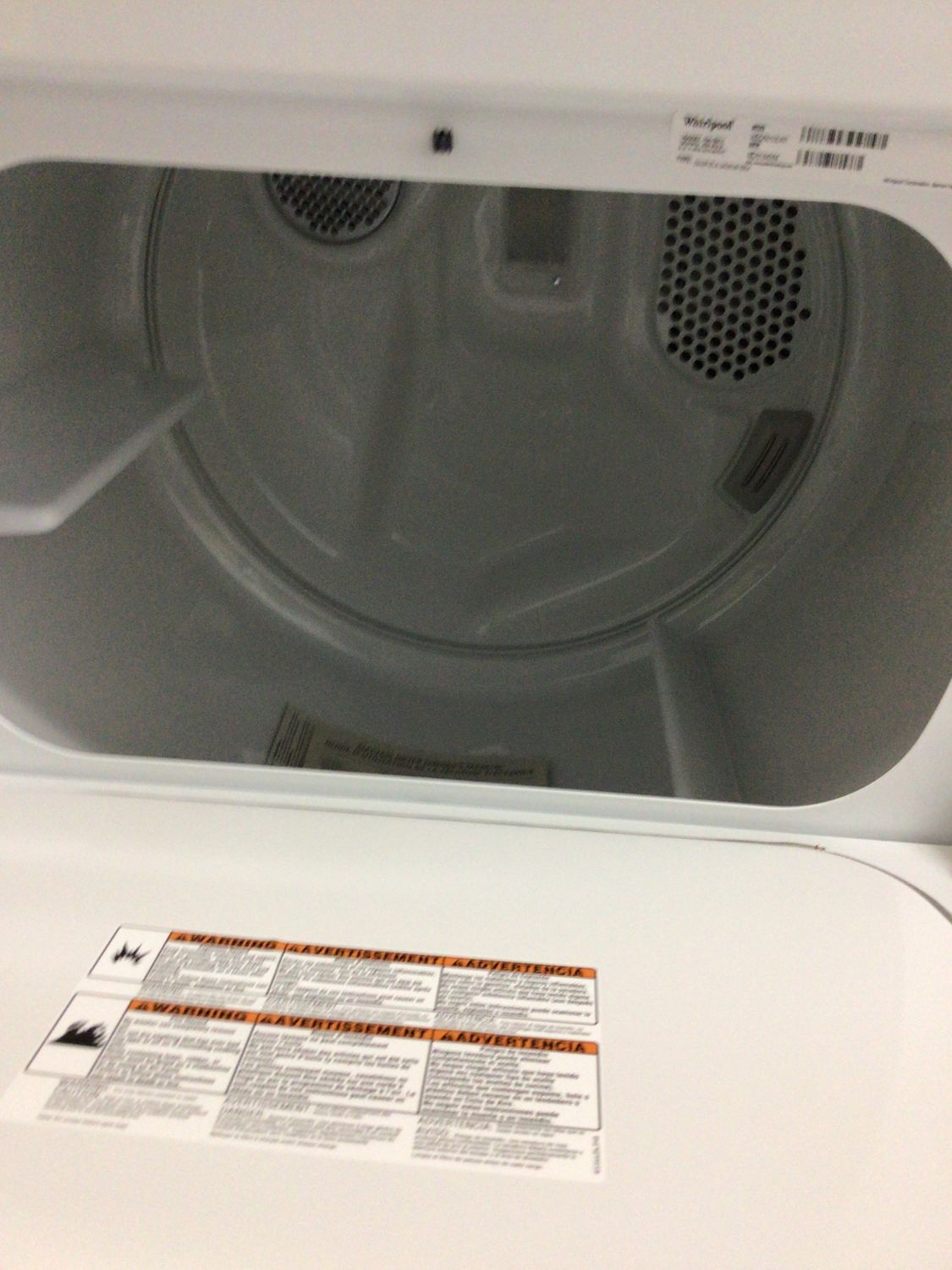 WHIRLPOOL DRYER WED5010LW-0 ELECTRIC