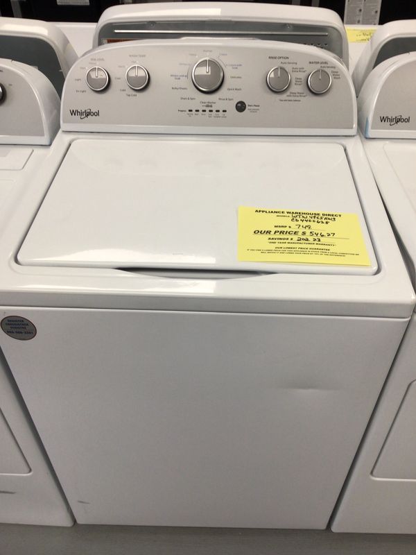 WHIRLPOOL WASHER WTW4955HW-1 3.8 cu. ft.