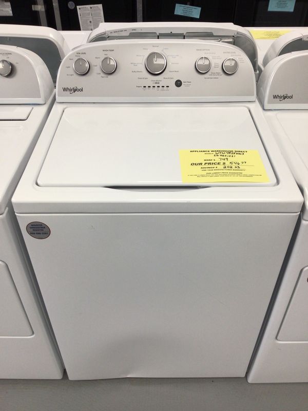 WHIRLPOOL WASHER WTW4955HW-3 3.8 cu. ft.