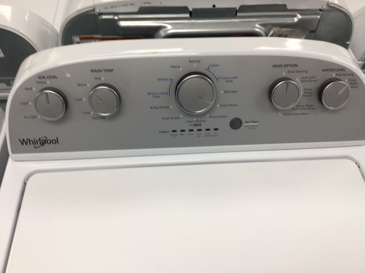 WHIRLPOOL WASHER WTW4955HW 3.8 cu. ft.