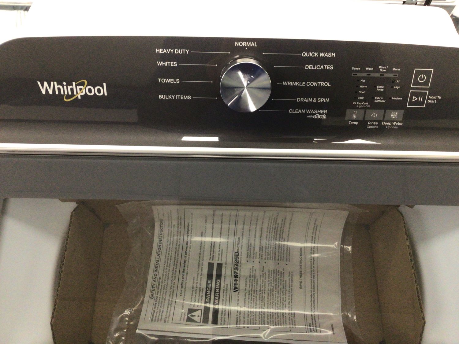 WHIRLPOOL WASHER WTW500CMW 5.4 cu. ft.