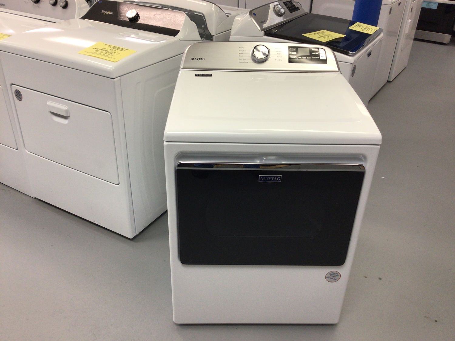 MAYTAG DRYER MED6230HW  WHITE 7.4 cu.ft. VENTED DRYER.  EXTRA POWER.  STEAM FEATURE.