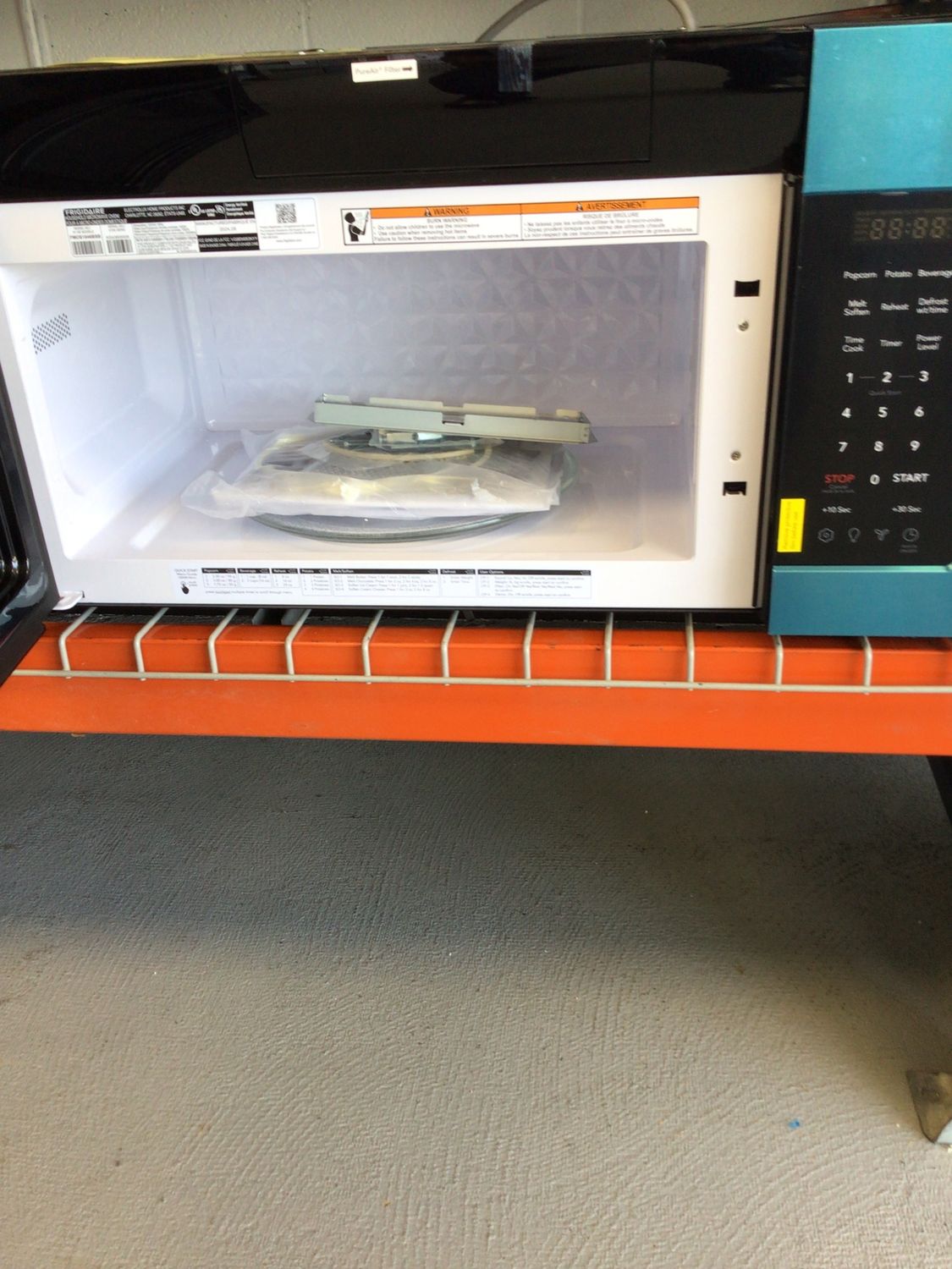 FMOS1846BS  Frigidaire 1.8 cu.ft. Over-The-Range Microwave w/ Pure Air Filter Stainless Steel