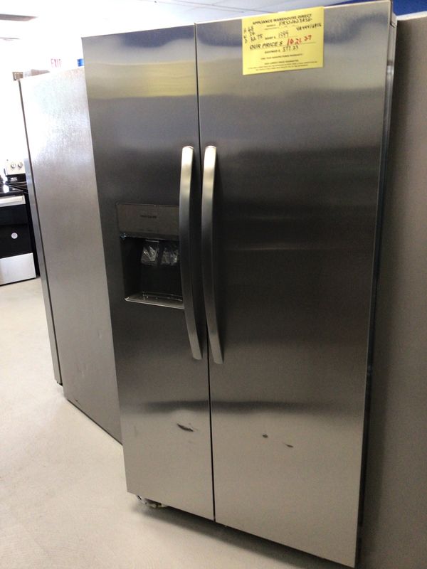 FRSS2623AS-2 Frigidaire 25.6 cu.ft. Side by Side with Ice Maker Stainless Steel Energy Star H.68 W.36 D.32.75