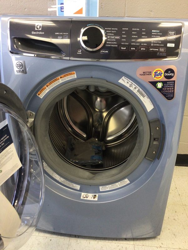 ELFW7437AG ELECTROLUX 400 SERIES WASHER, 27&quot; FRONTLOAD, 4.5cu.ft., GLACIER BLUE, H 38&quot; W 27&quot; D 32&quot;