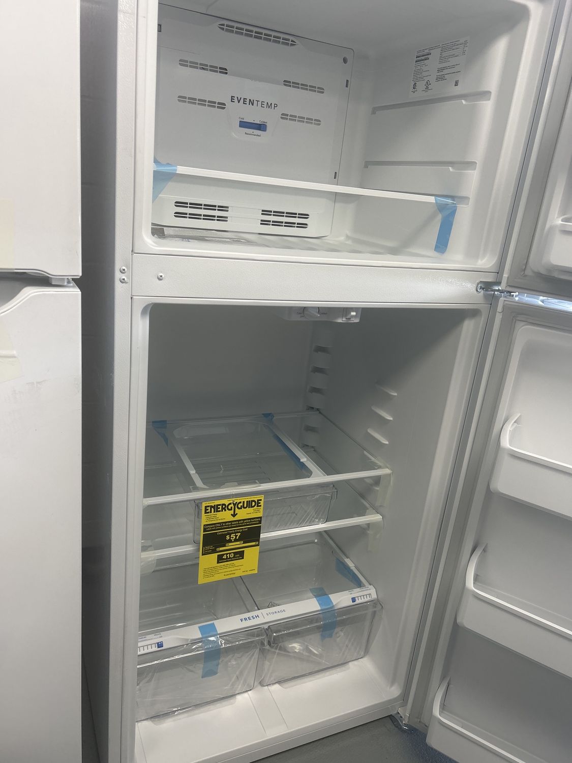 FFTR1835VW FRIGIDAIRE REFRIGERATOR, 18 cu.ft., TOP-MOUNT, GARAGE READY, WHITE, H 66.375&quot; W 30&quot; D 30.375&quot;