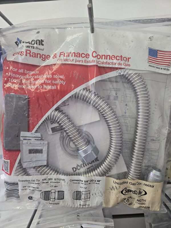 ACC: GAS RANGE AND FURNACE CONNECTOR