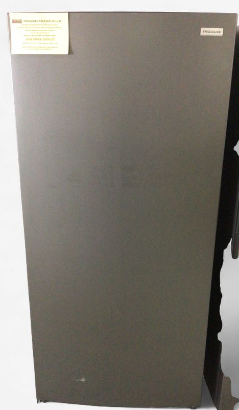 FRUF2020AN-1 Frigidaire 20 cu. ft. Upright Freezer, Garage Ready, EvenTemp Cooling, Flexible Interior, Frost Free, Power Outage Insurance, Sabboth Mode, Energy Star, Carbon, H.71.75" W.32.63" D.28.25"