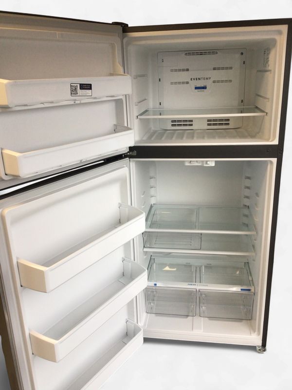 FFHT1835VS-1 Frigidaire Fridge, 18.3 cu. ft. Top Mount, Garage Ready,EvenTemp Cooling, Frost Free, Flexible Storage, Glass Shelving, Ice-Maker Ready, Energy Star, Stainless Steel, H.66.38" W.30" D.30.