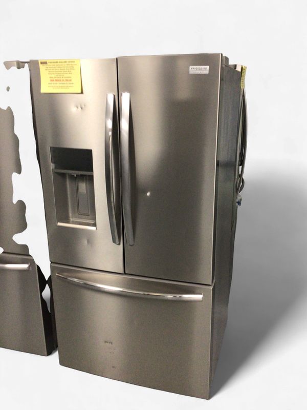 GRFS2853AF-4 Frigidaire  Gallery Fridge, 28 cu ft. French 3-Door with Exterior Ice &amp; Water Dispenser, High Capacity Dual IceMaker, Adjustable Temp Drawer, Adjustable Glass Shelves, Sabboth Mode, Energ