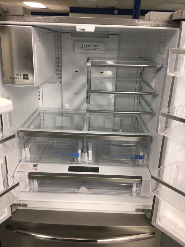 GRFS2853AF-4 Frigidaire  Gallery Fridge, 28 cu ft. French 3-Door with Exterior Ice &amp; Water Dispenser, High Capacity Dual IceMaker, Adjustable Temp Drawer, Adjustable Glass Shelves, Sabboth Mode, Energ