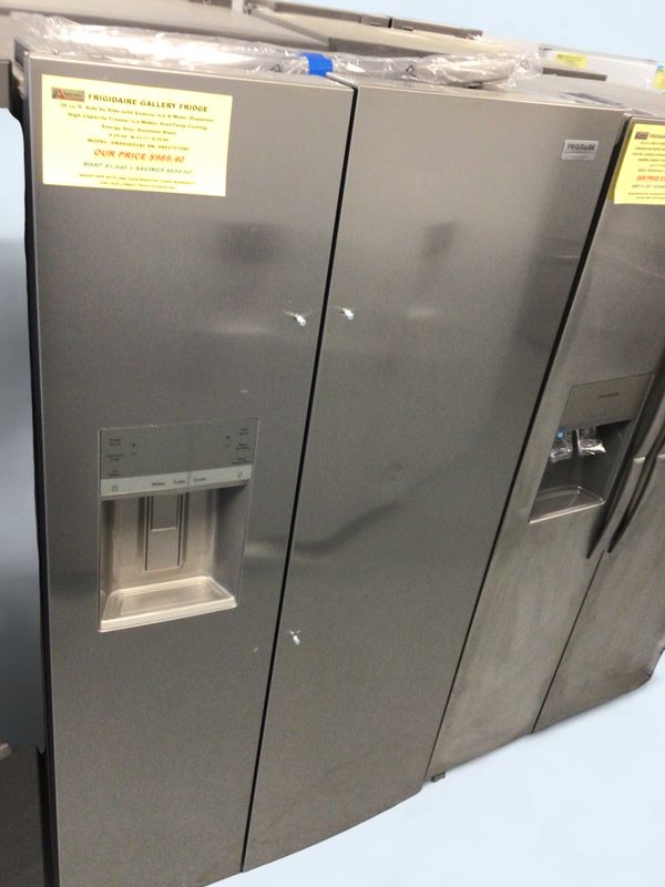 GRSS2652AF Frigidaire  Gallery Fridge, 26 cu ft. Side by Side with Exterior Ice &amp; Water Dispenser, EvenTemp Cooling, Energy Star, Stainless Steel, H.69.88" W.33.13" D.35.88"