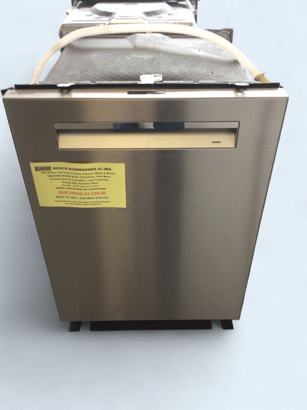 SHP78CM5N-2 Bosch  Dishwasher 800 Series 42 dBA,  Top Control, Home Connect (Alexa &amp; More!), Adjustable Middle Rack -9 Positions, Third Rack, PowerControl and CrystalDry , Leak Protection, Energy Star