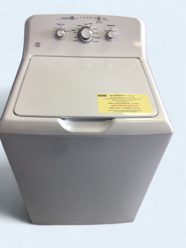 GTW325ASWWW GE Washer 4.0 cu ft Top Load, Agitator, Late Lid Lock, 11 Wash Cycles including Quick Wash, Deep Rinse, Stainless Steel Drum, White, H.46" W.27" D.27"