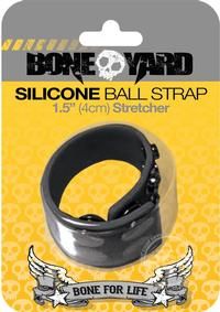 Silicone Ball Strap, Color: Black