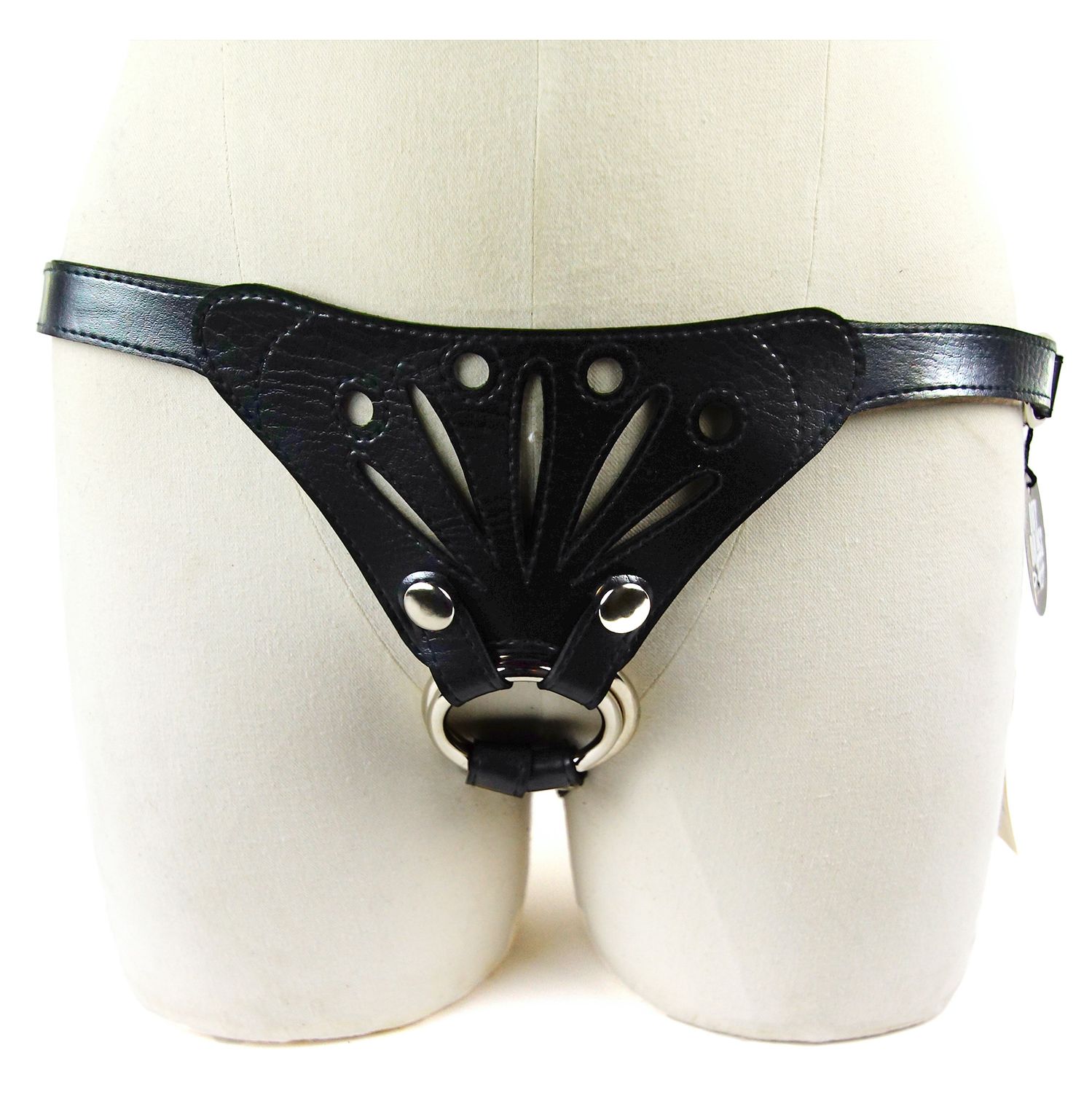 Lillith Vegan Harness, Size: S/M (29&quot;-44&quot;), Color: Black