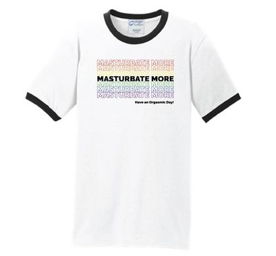 Masturbate More T-Shirt - Pride Edition 