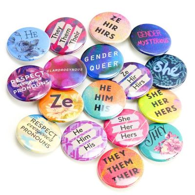 Pronoun Buttons 3 Pack