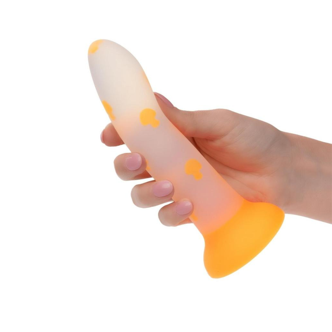 Glow Stick Shroom Glow-in-the-Dark Silicone Dildo