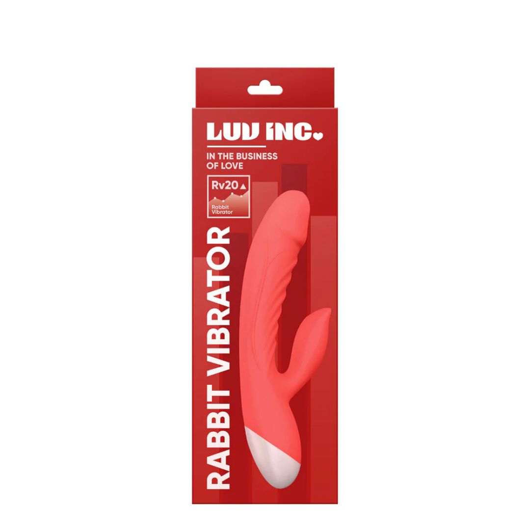 Luv Inc Rabbit Vibrator- Coral