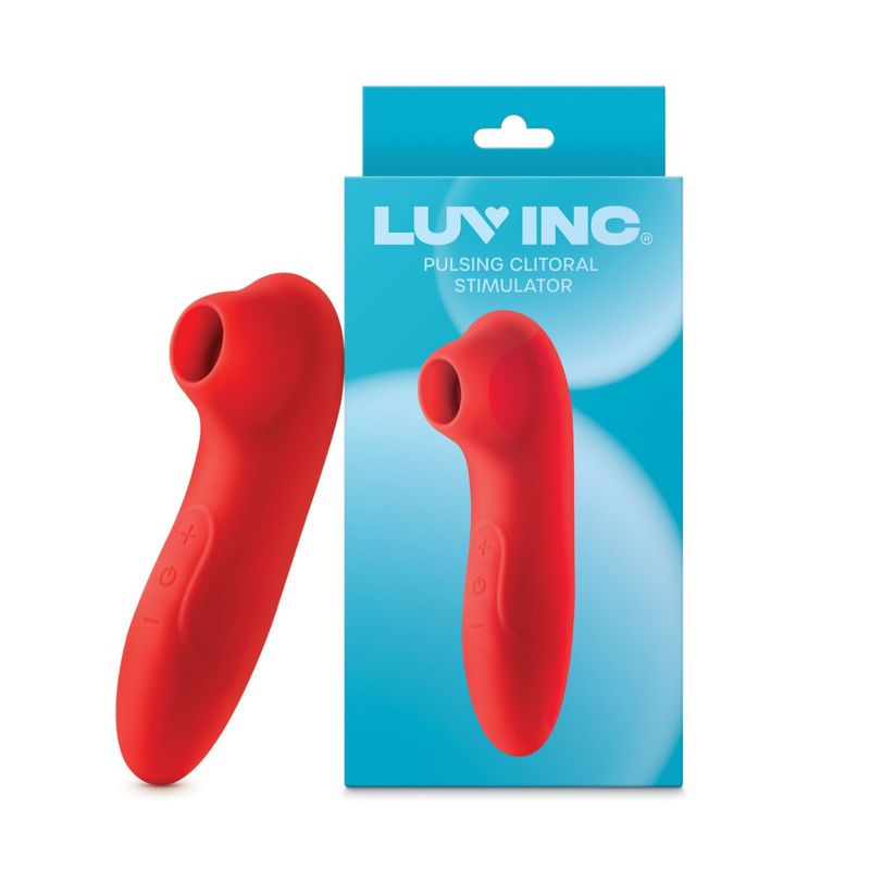 Luv Inc Pulsing Clitoral Stimulator- Red