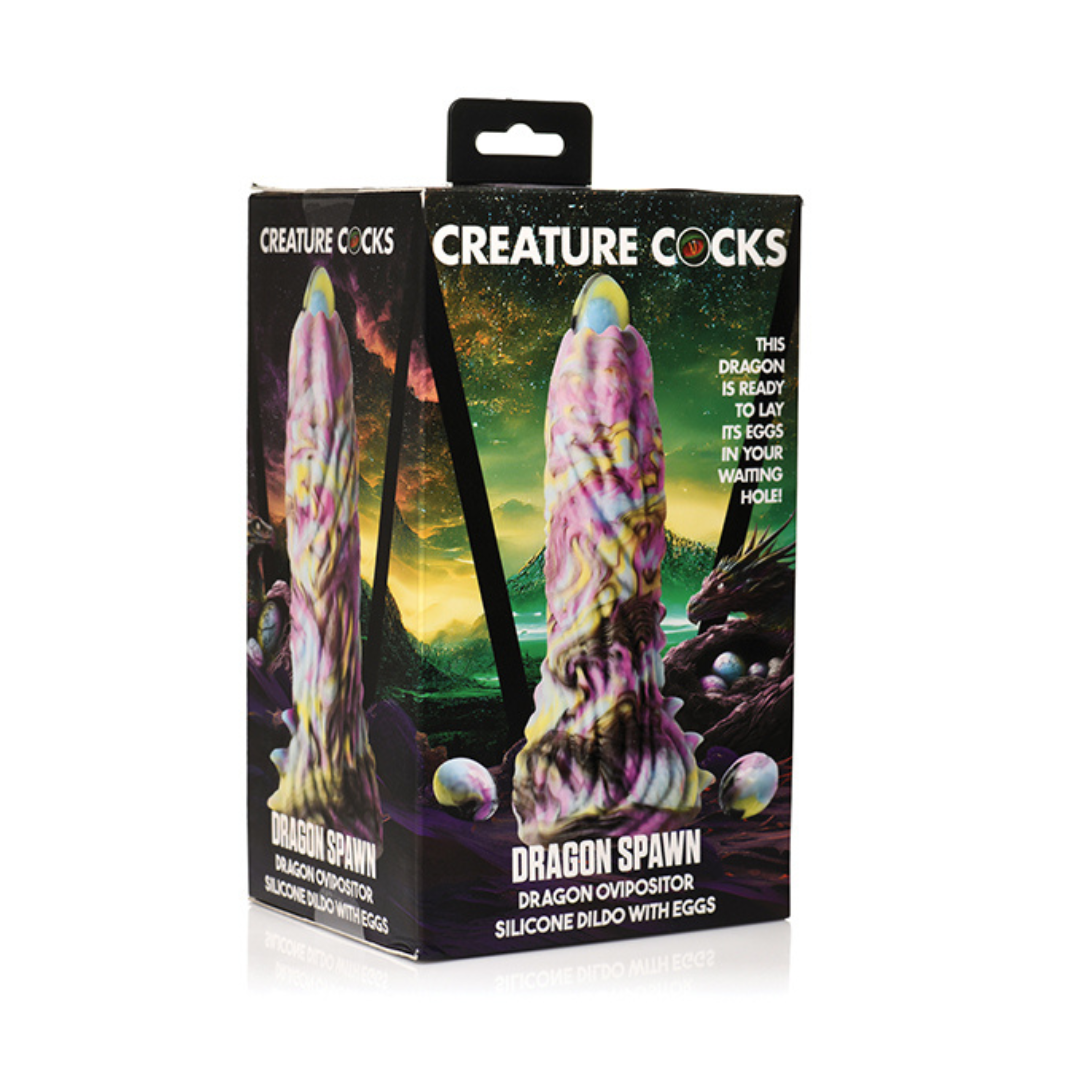 Creature Cocks  Dragon Spawn  Dragon Ovipositor Dildo w/ Eggs