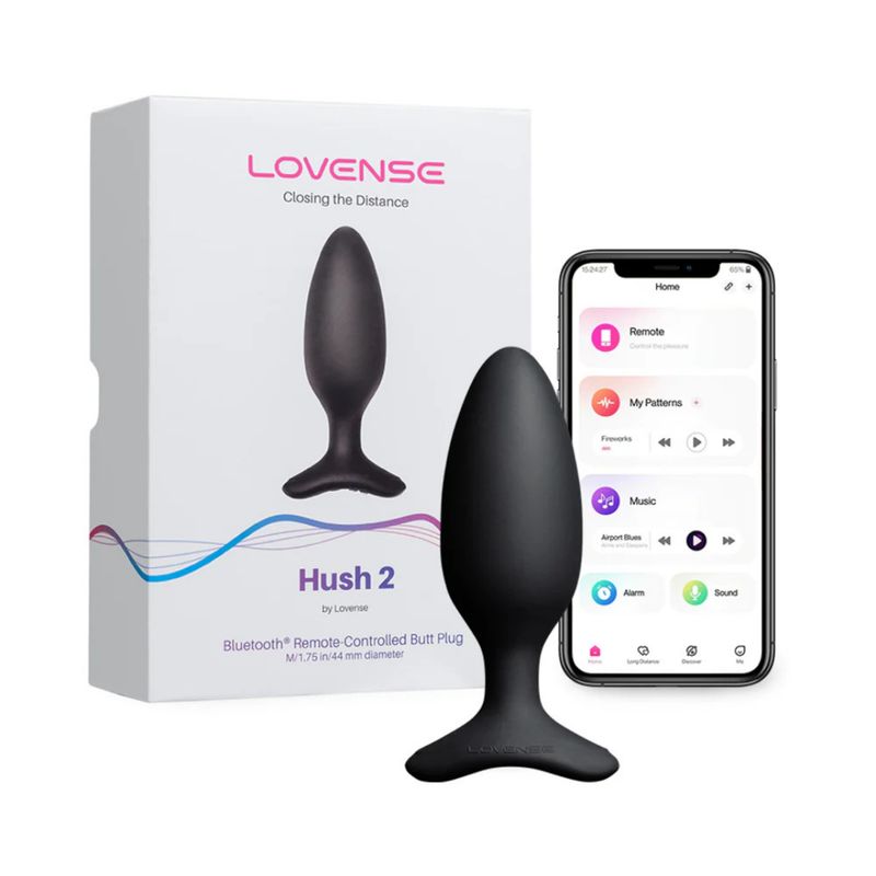 Lovense Hush 2 Med Remote Controlled Butt Plug