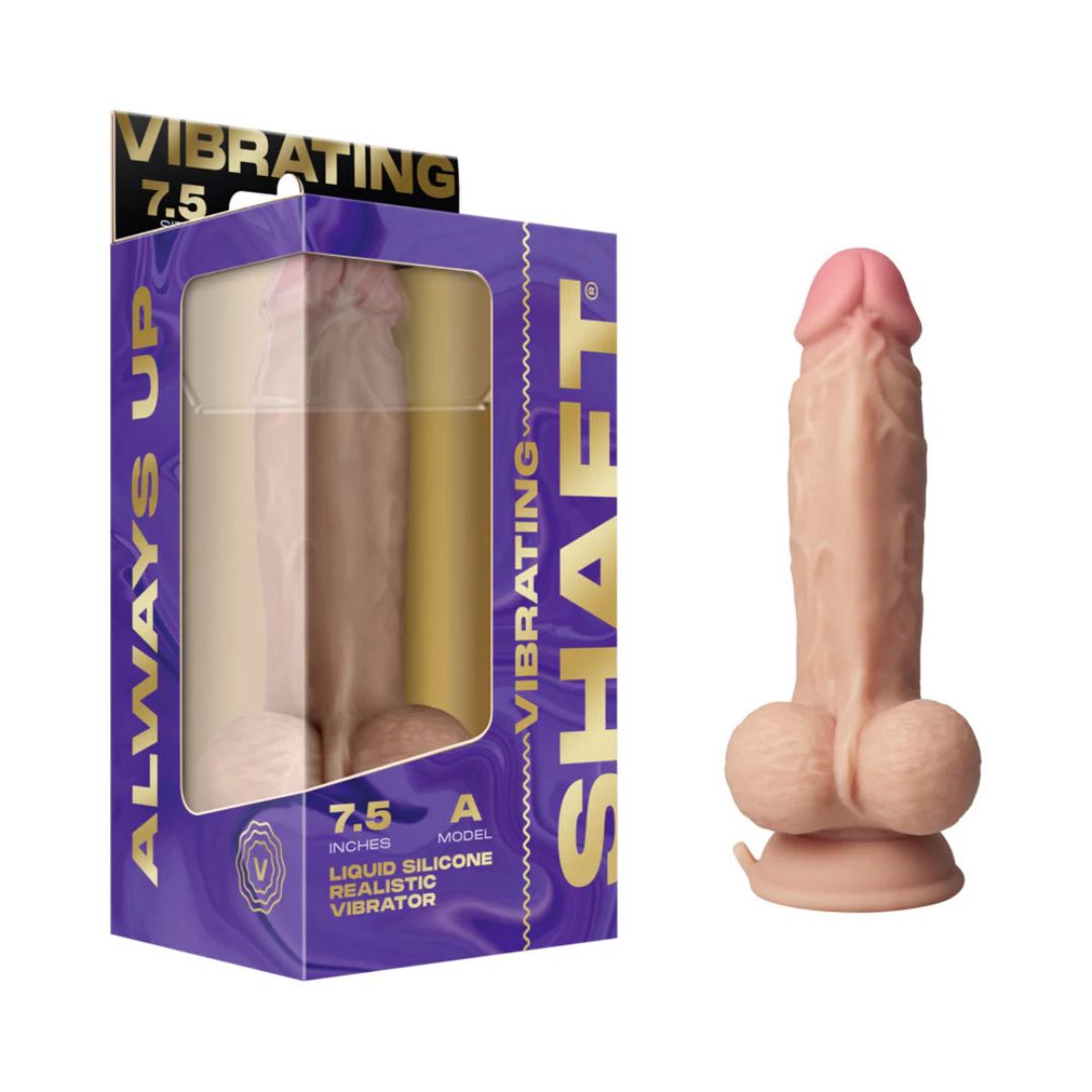 Shaft Liquid Silicone Realistic Vibrator 7.5- Pine