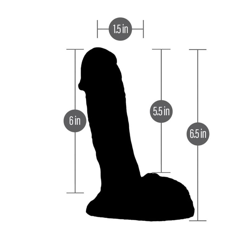 6" Realistic Semi Pack &amp; Play Silicone Dildo