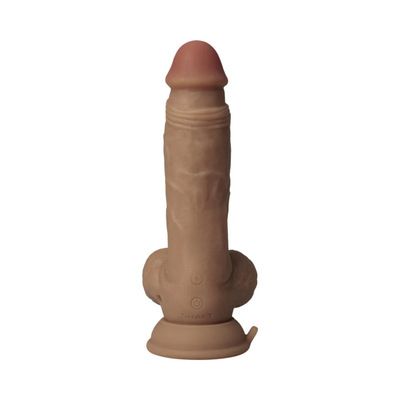 Shaft Liquid Silicone Realistic Vibrator 7.5- Oak