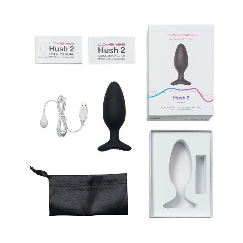 Lovense Hush 2 Med Remote Controlled Butt Plug
