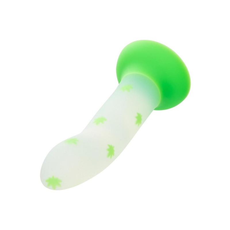 Glow Stick Leaf Glow-in-the-Dark Silicone Dildo