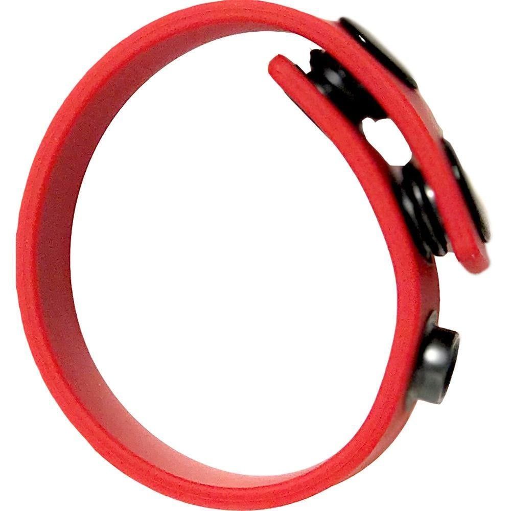 Silicone Cock Strap, Color: Red