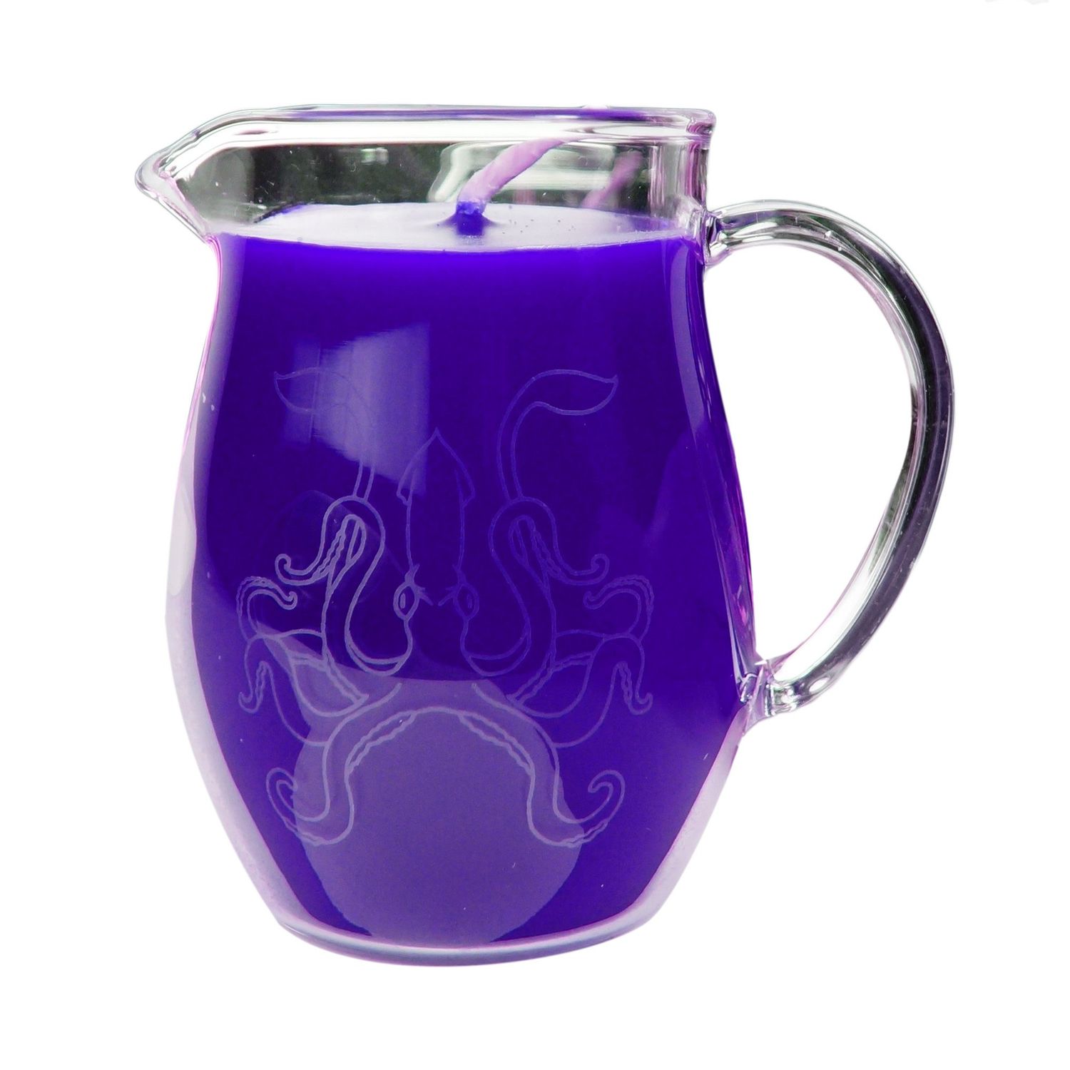 Wax Pitcher Candle, Color: Purple