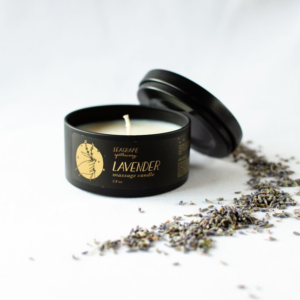 Seagrape Massage Candle, Scent: Lavender