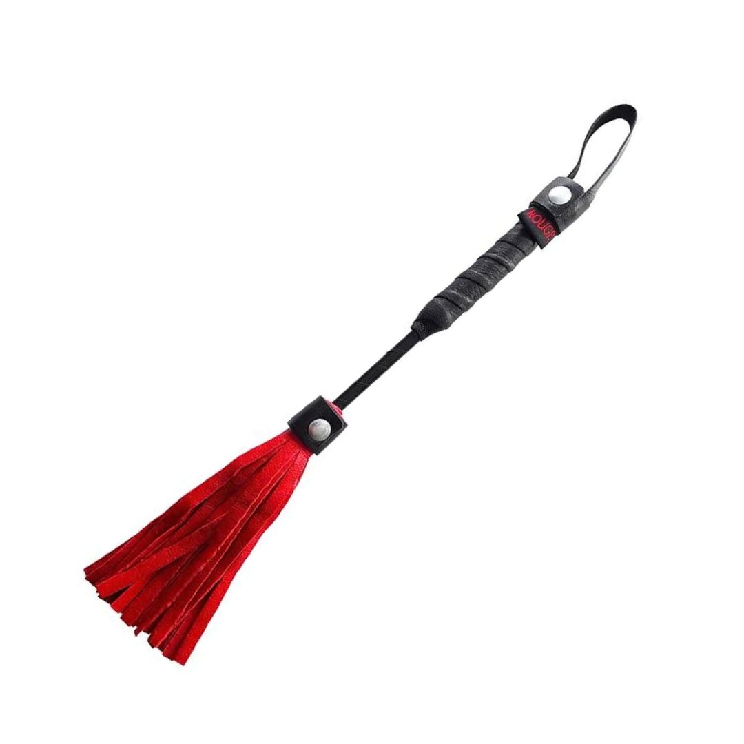 Rouge Mini Leather Flogger, Color: Red