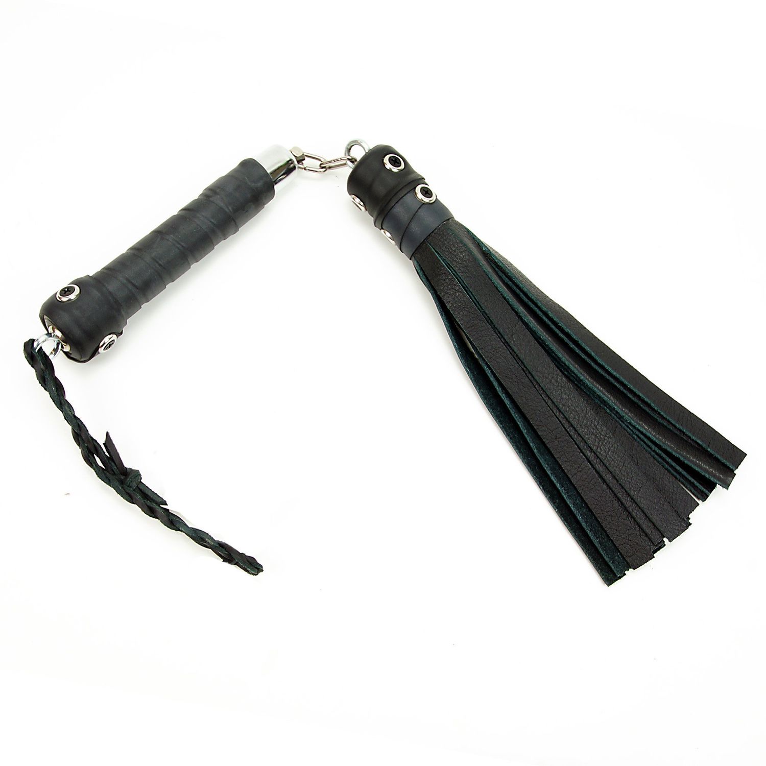 Handy Rotator Cowhide Flogger, Color: Black