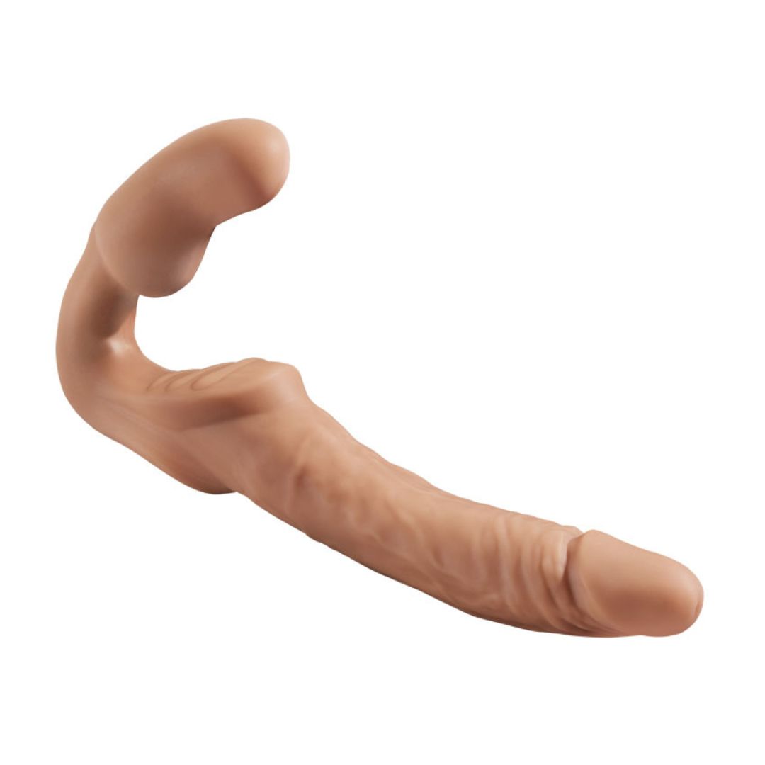 Fuze Tango Real Strapless Strap-On Silicone Dildo, Color: Light