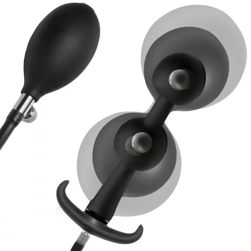 Ass Rattler Weighted XL Inflatable Silicone Anal Plug