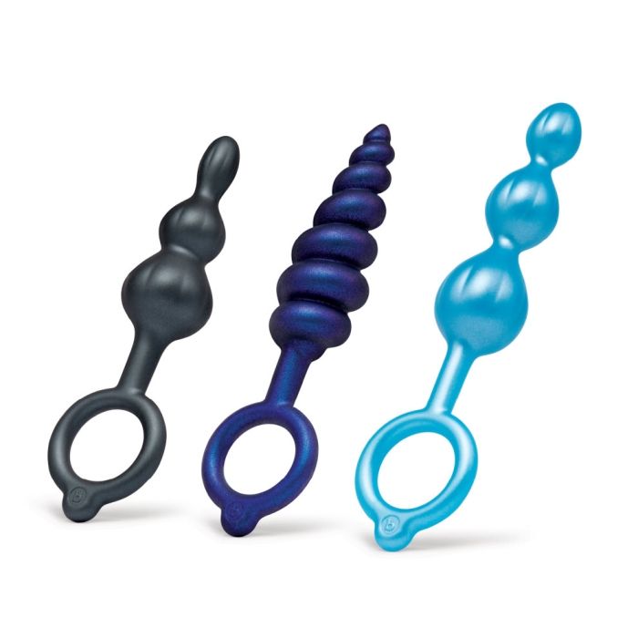 B-Vibe Beaded Butties 3-Piece Anal Plug Set