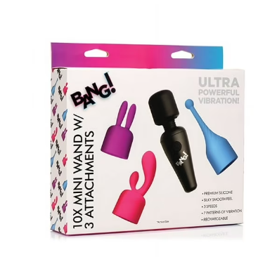 Bang! 10X Mini Wand with 3 Attachments
