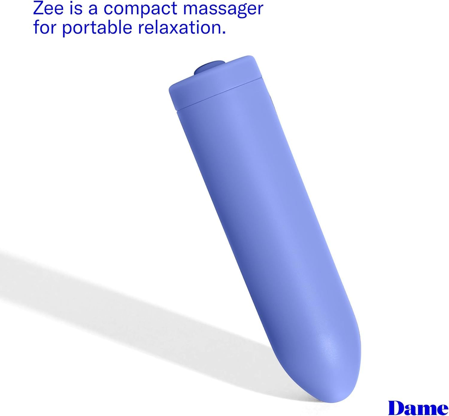 Dame Zee Bullet Vibrator, Color: Periwinkle