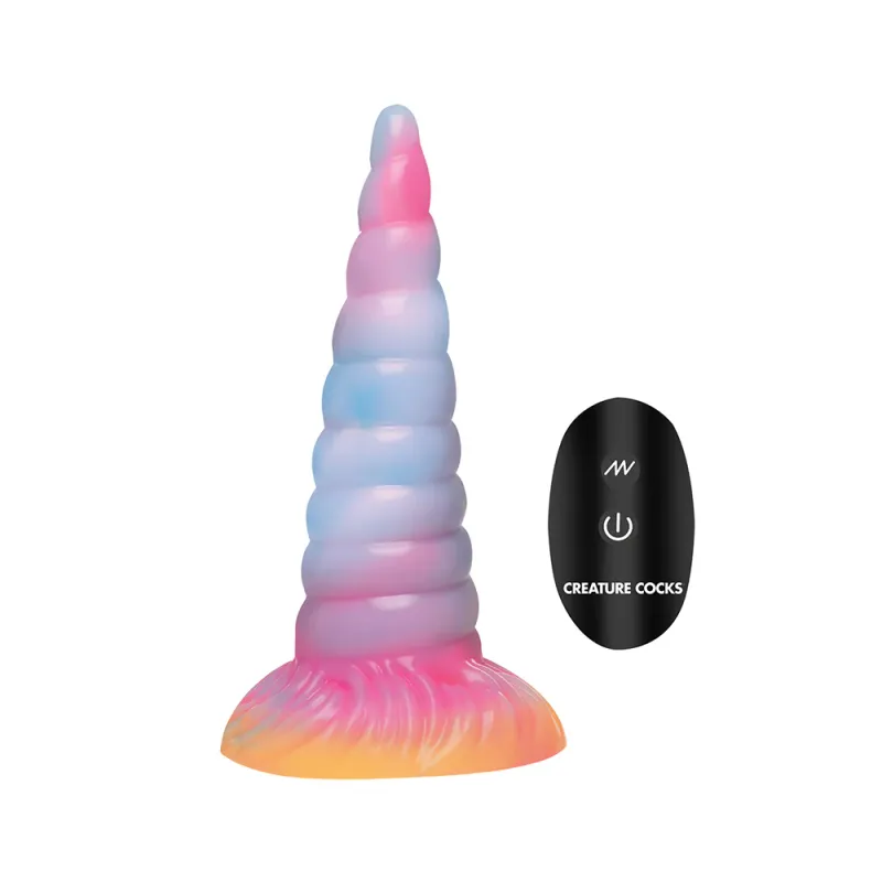 Creature Cocks Unicorn Glow-in-the-Dark Silicone Vibrator